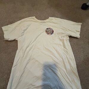 Santa Cruz Skateboards Off-White Short Sleeve Tee